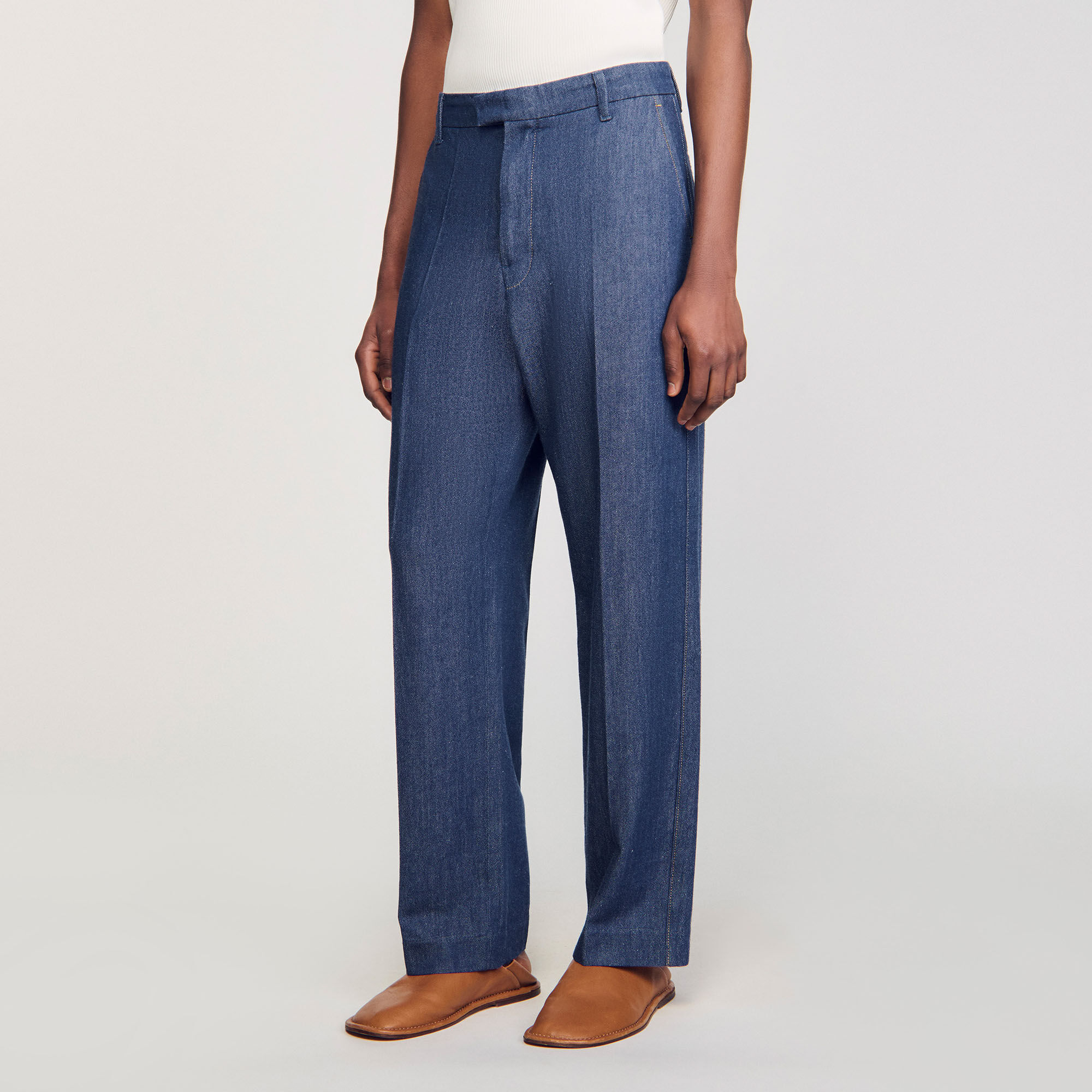 Chambray trousers