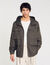 Hooded military parka
