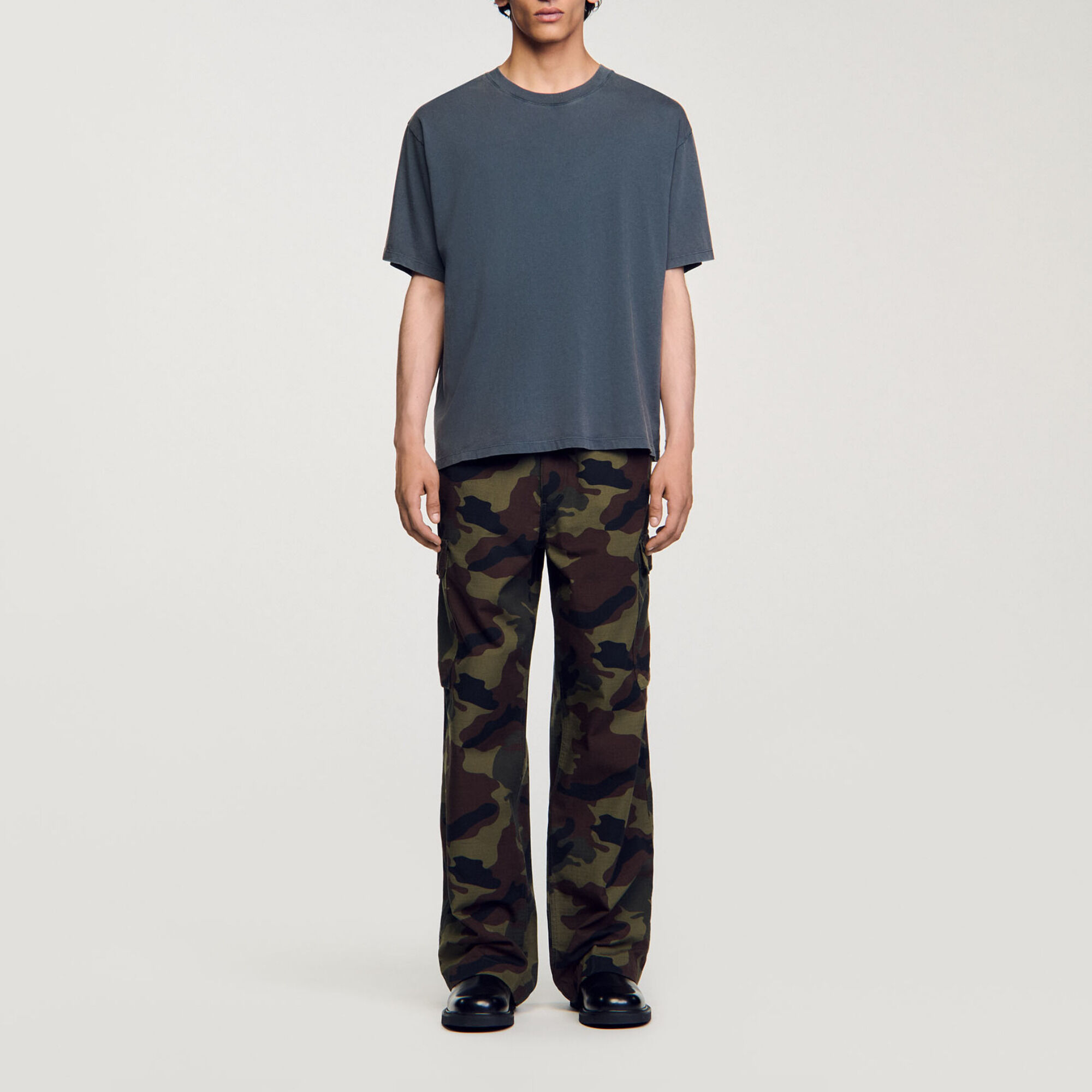 Faded-effect T-shirt