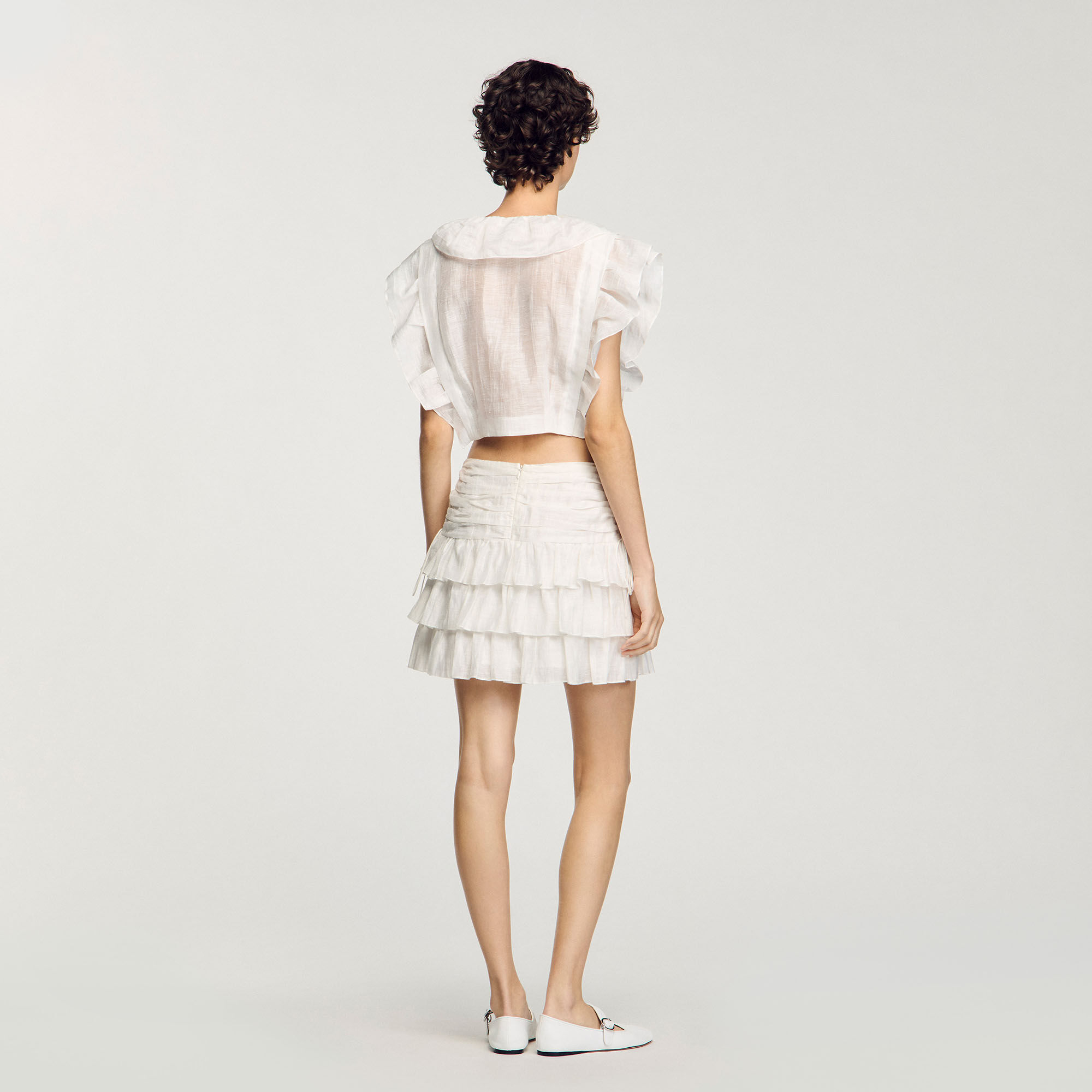 Ruffled crop top
