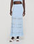 Pointelle knit maxi skirt