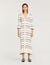 Stripy knit maxi dress