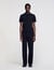 Short-sleeve knitted polo shirt