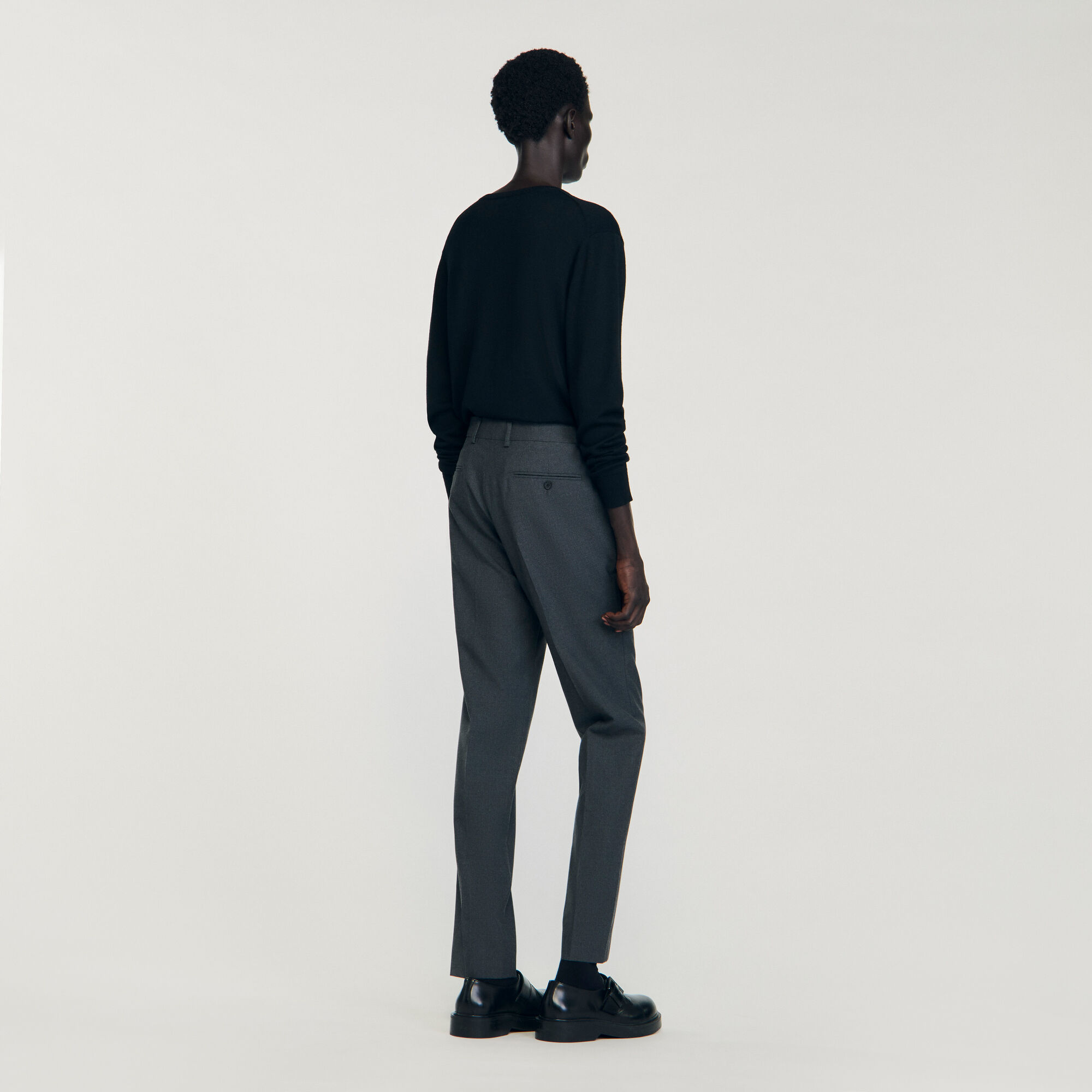 Wool suit trousers