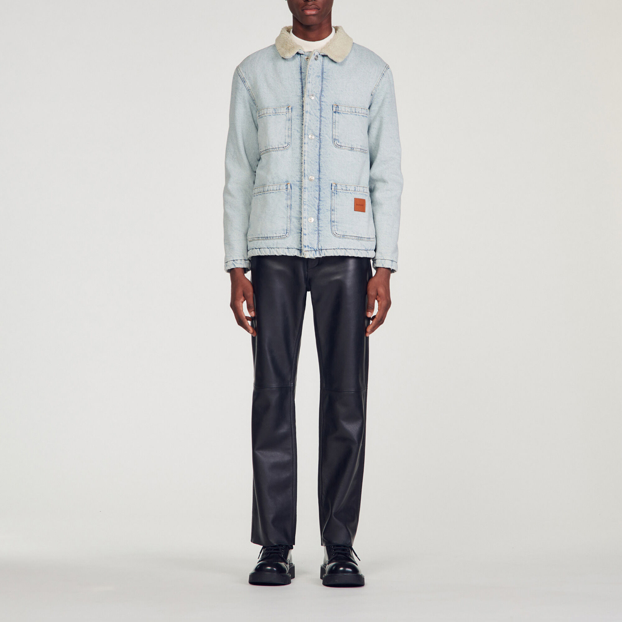 Denim worker's jacket