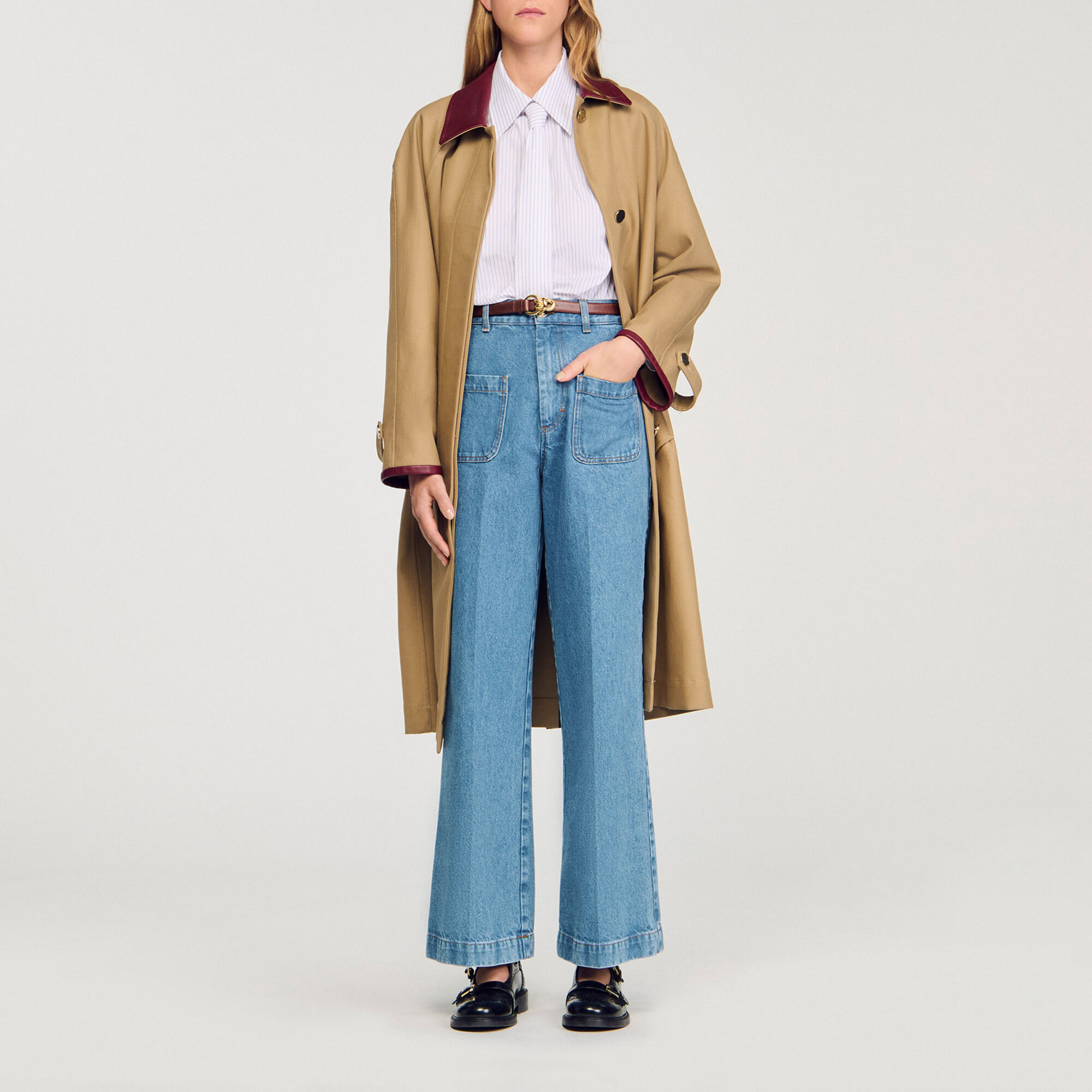 Wide-leg high-rise jeans - Women | Sandro