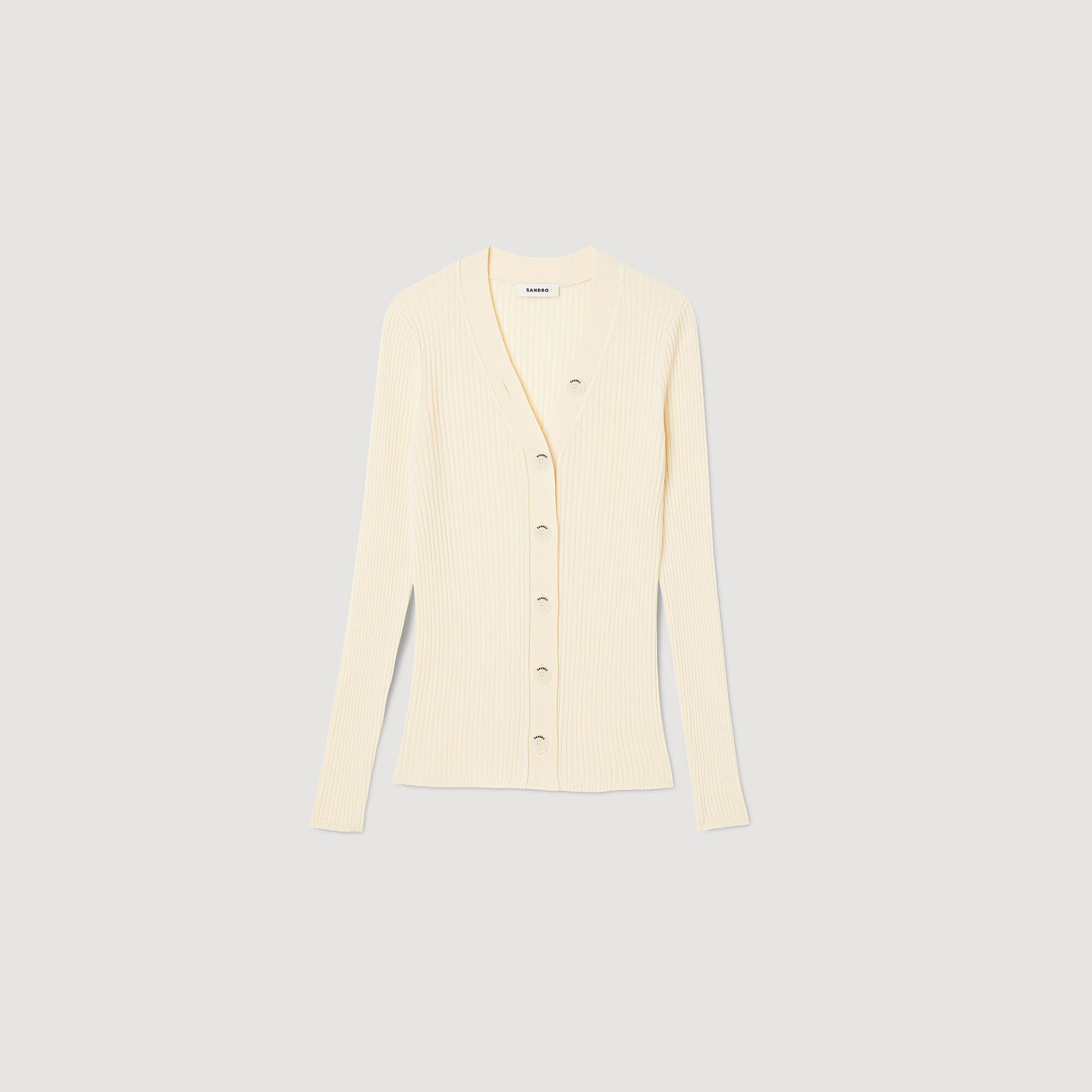 Cardigan in certified viscose