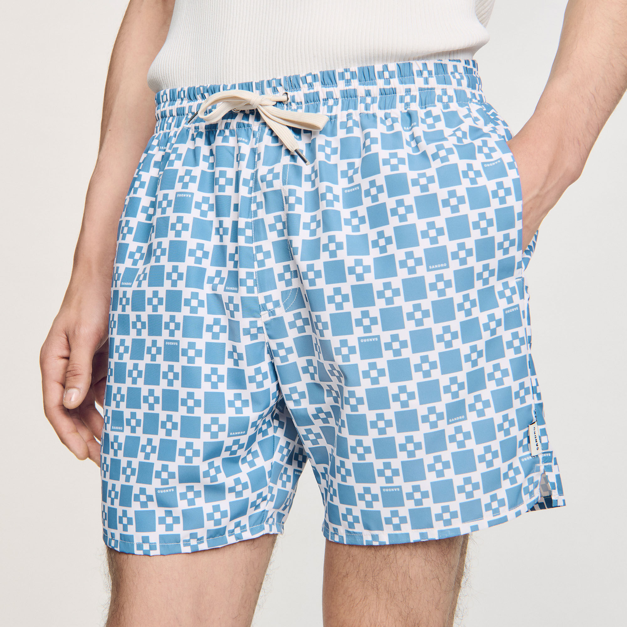 Square Cross swim shorts