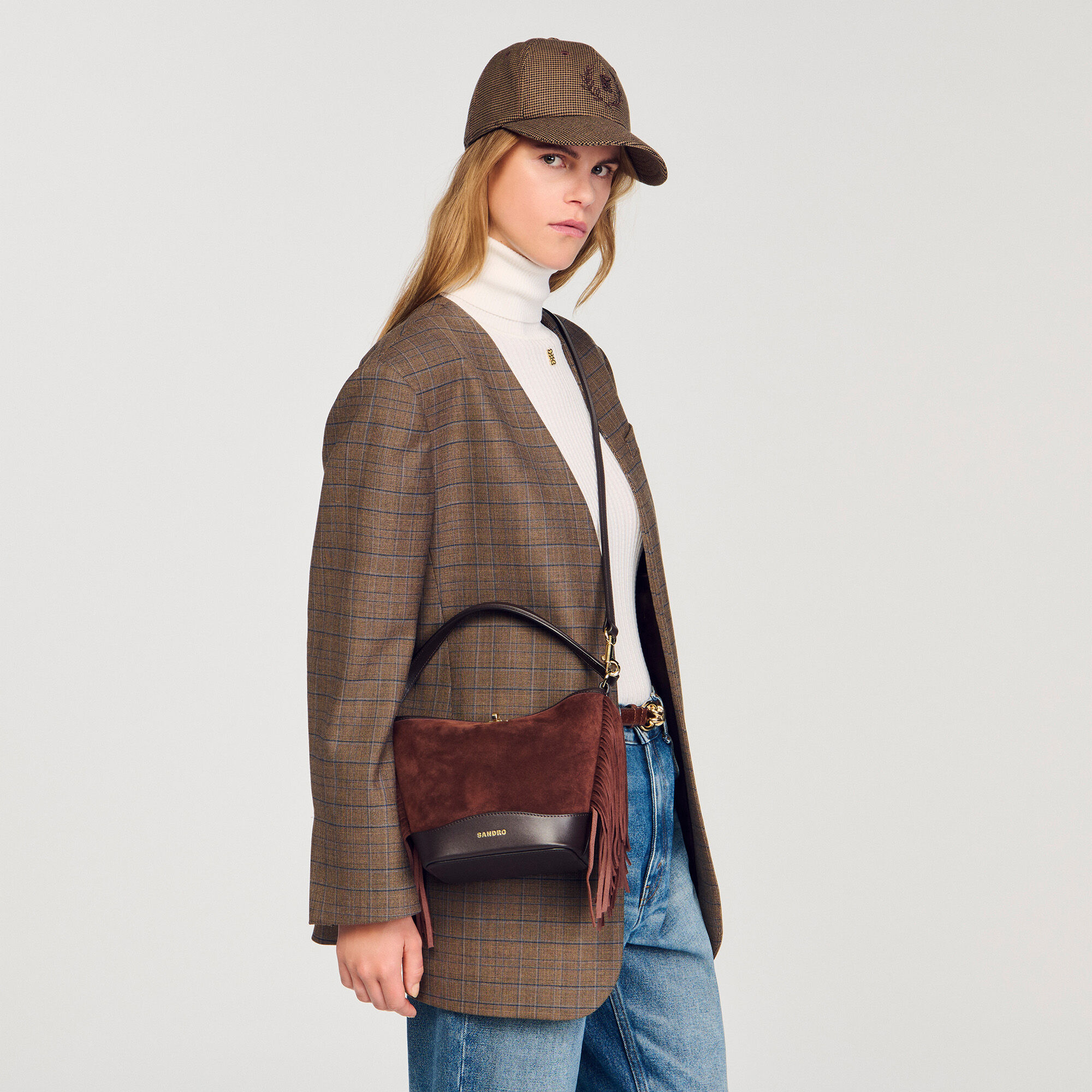 Fringed suede TANGOSO bag