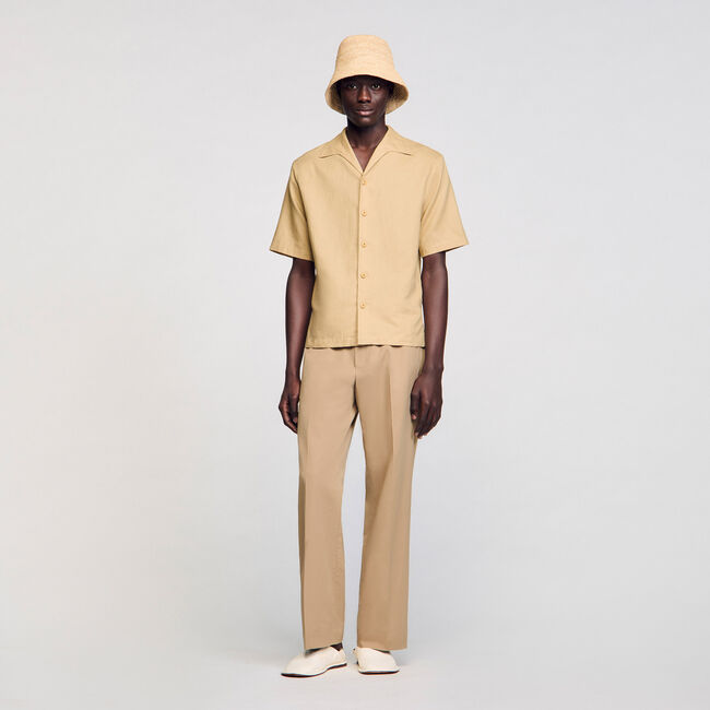 Cotton and linen shirt