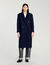 Long wool-blend coat