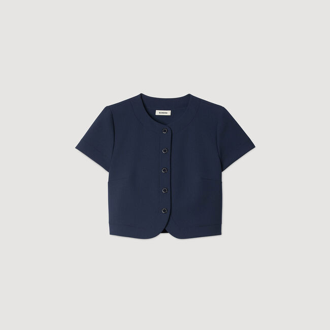Buttoned crop top