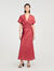 Scarf print maxi dress