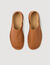 Grained leather slippers