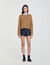 Ruffled neck cardigan
