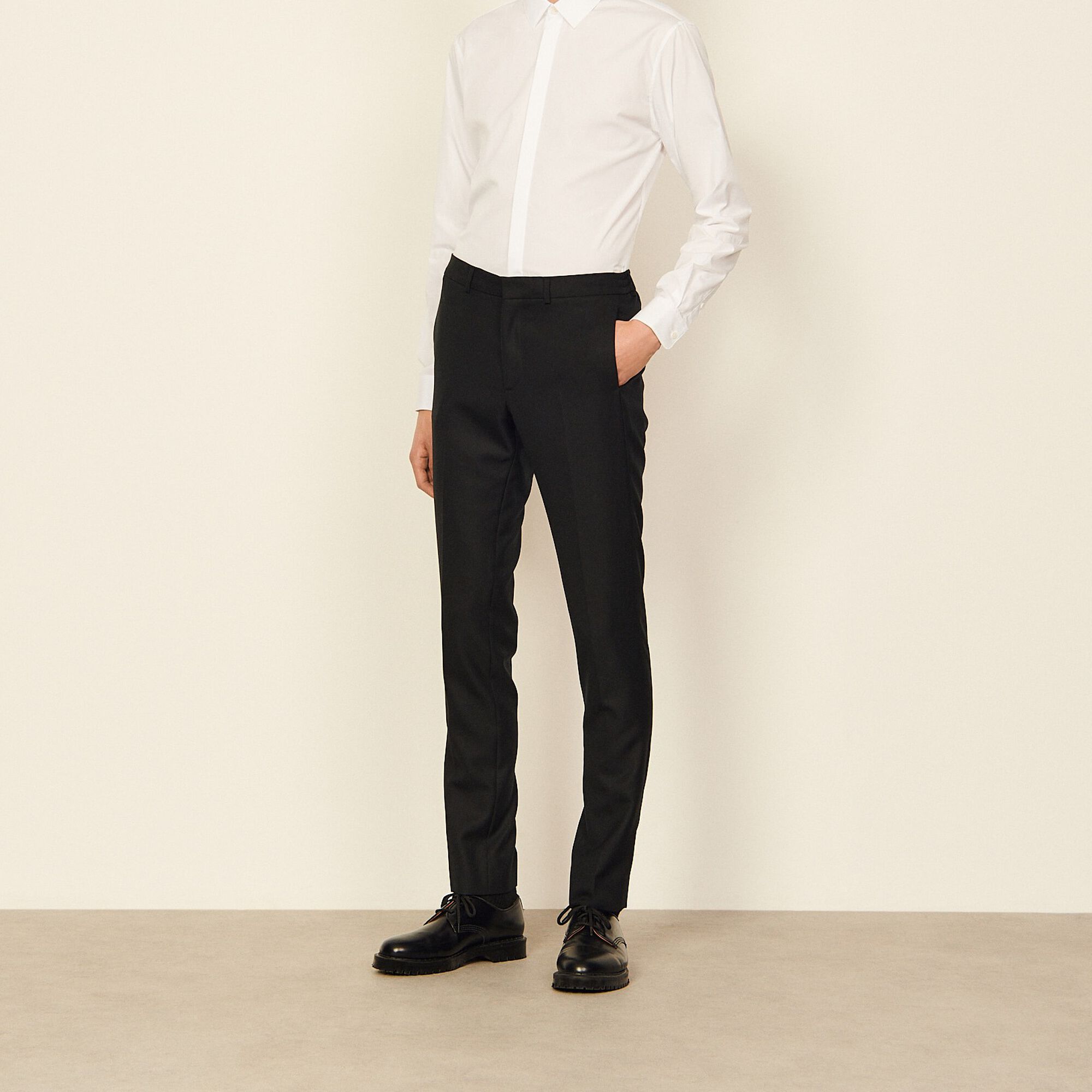 Virgin wool trousers