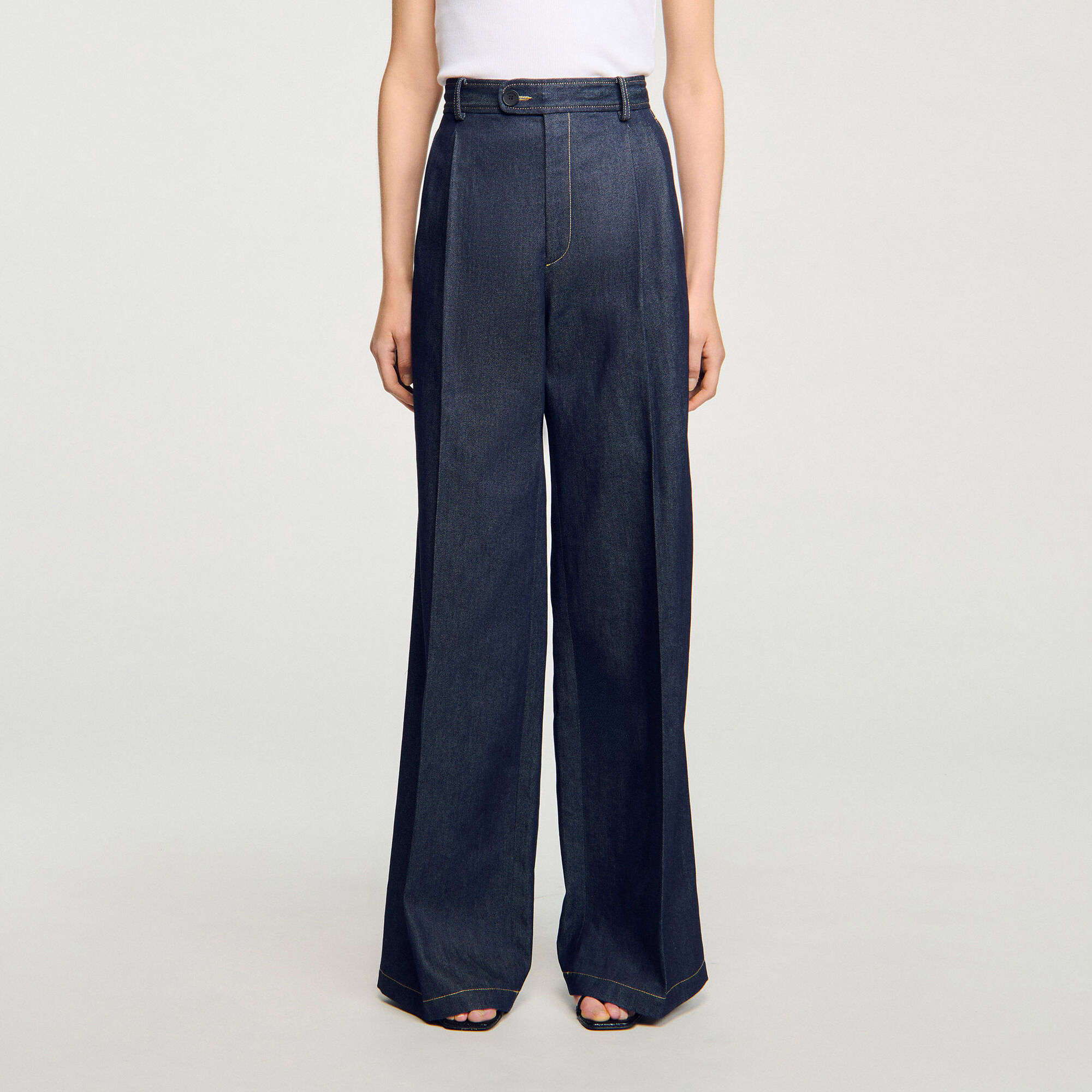 Denim suit trousers - Women | Sandro