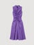 Satin-finish midi dress