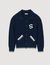 Wool cardigan with patch S