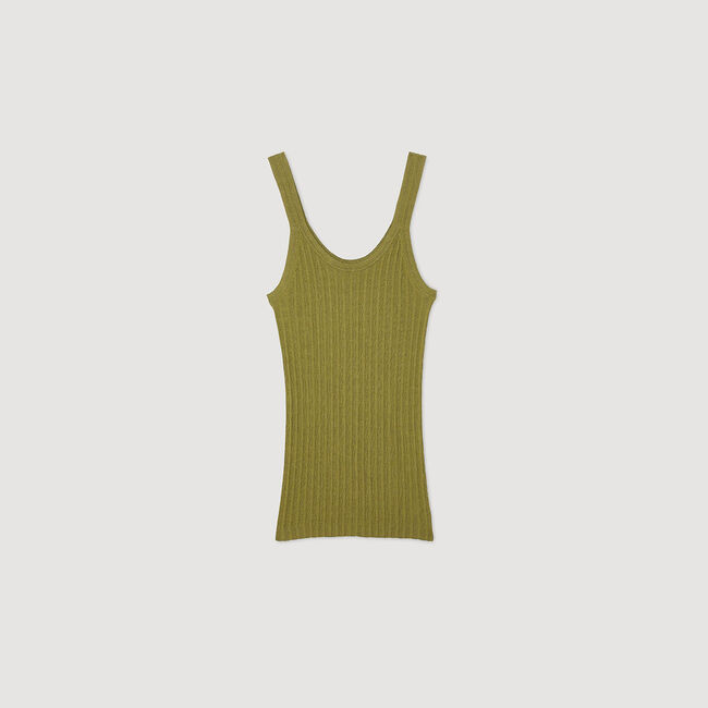 Ribbed vest top