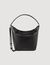 Leather bucket bag
