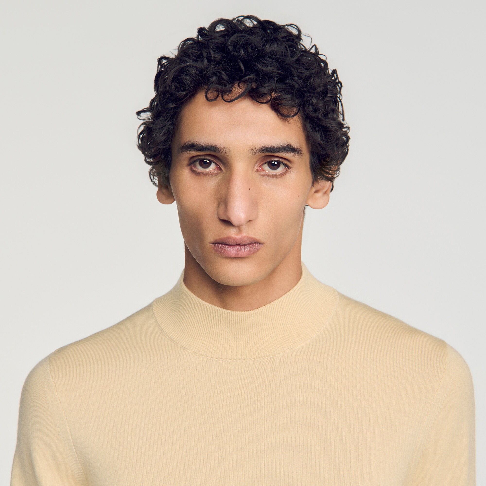Wool jumper with standing collar - Men | Sandro