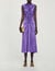 Satin-finish midi dress