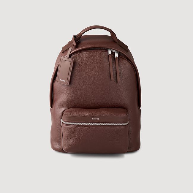 Coated canvas backpack