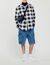 Quilted checked jacket