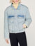 Fleece denim jacket