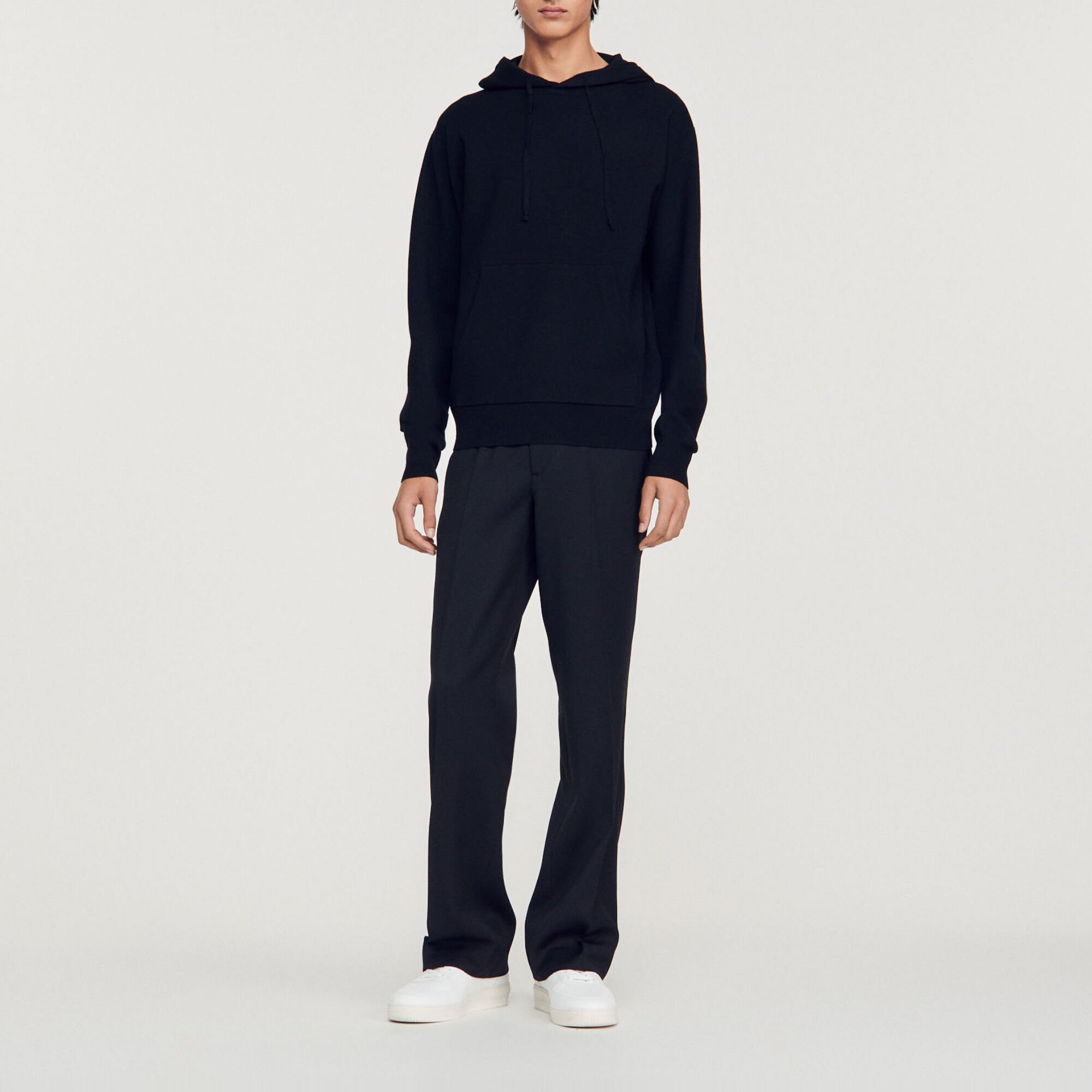 Knit hoodie