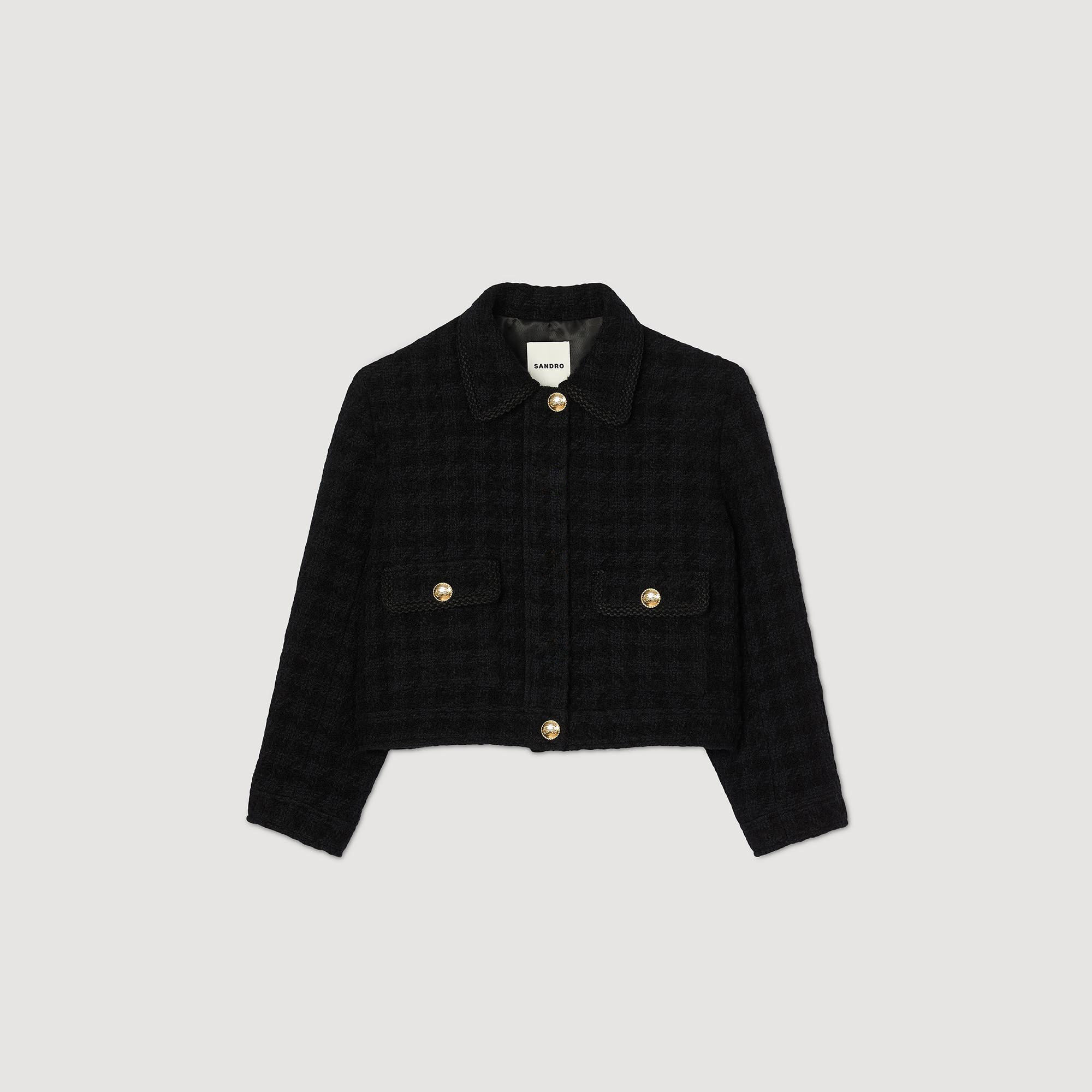 Cropped tweed jacket