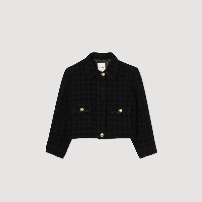Cropped tweed jacket