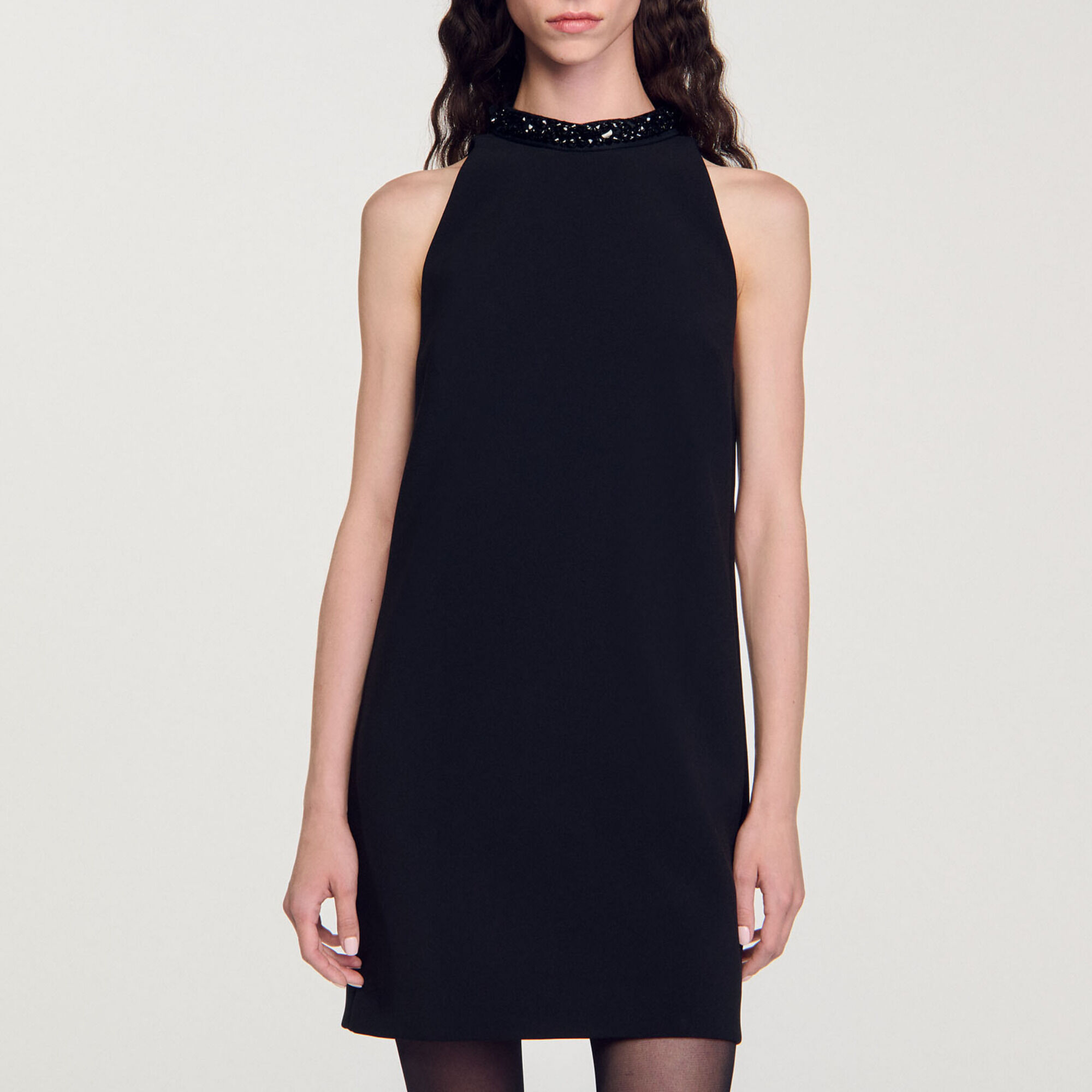 Jewel neck dress
