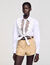 Lace bib shirt