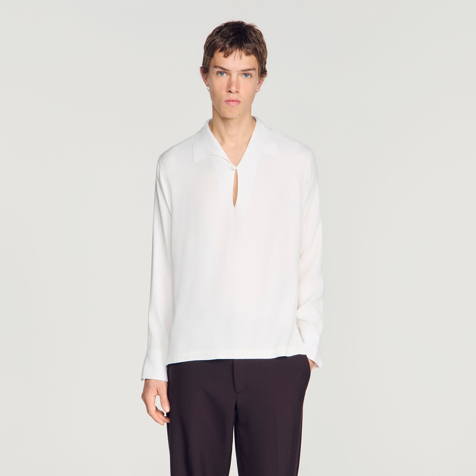 Tunic-effect shirt