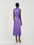 Satin-finish midi dress
