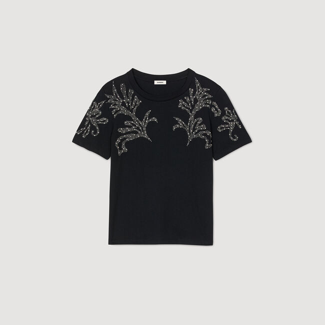 T-shirt with embroidered details