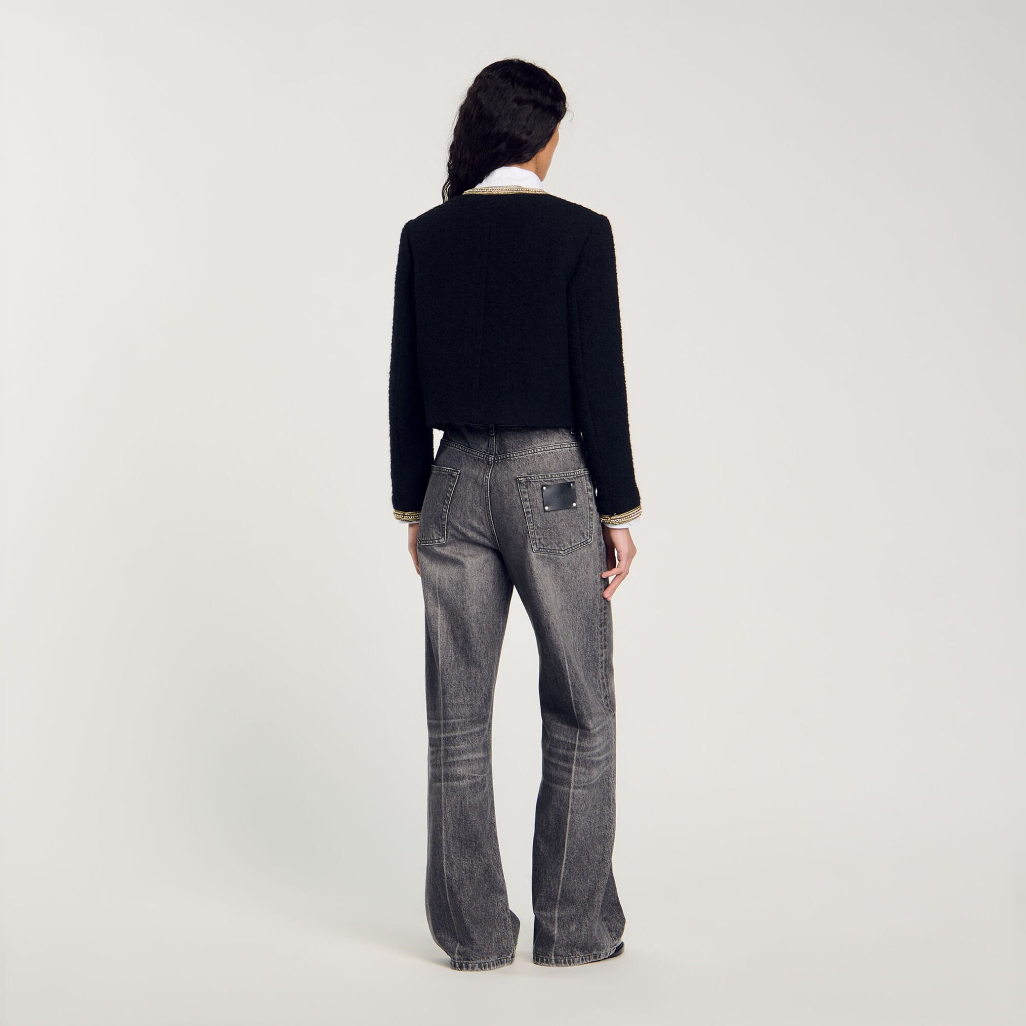 Cropped tweed jacket