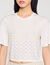 Beaded cropped T-shirt