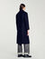 Long wool-blend coat