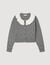 Cardigan with contrast collar
