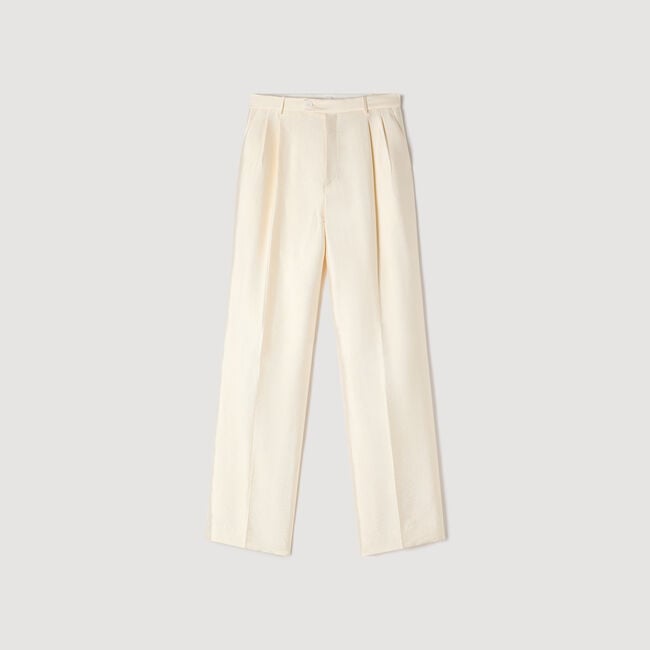 Satin trousers