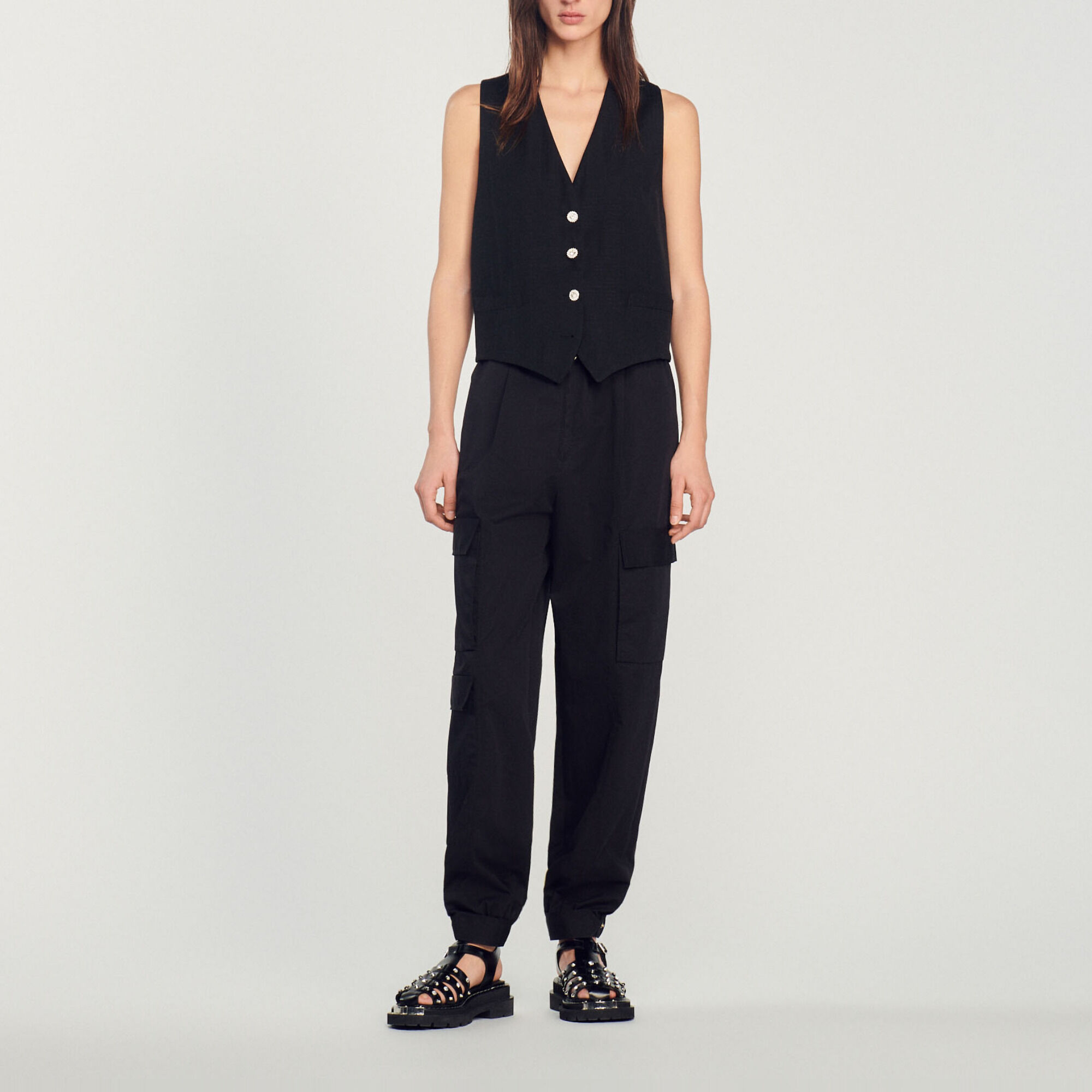 Masculine rhinestone waistcoat