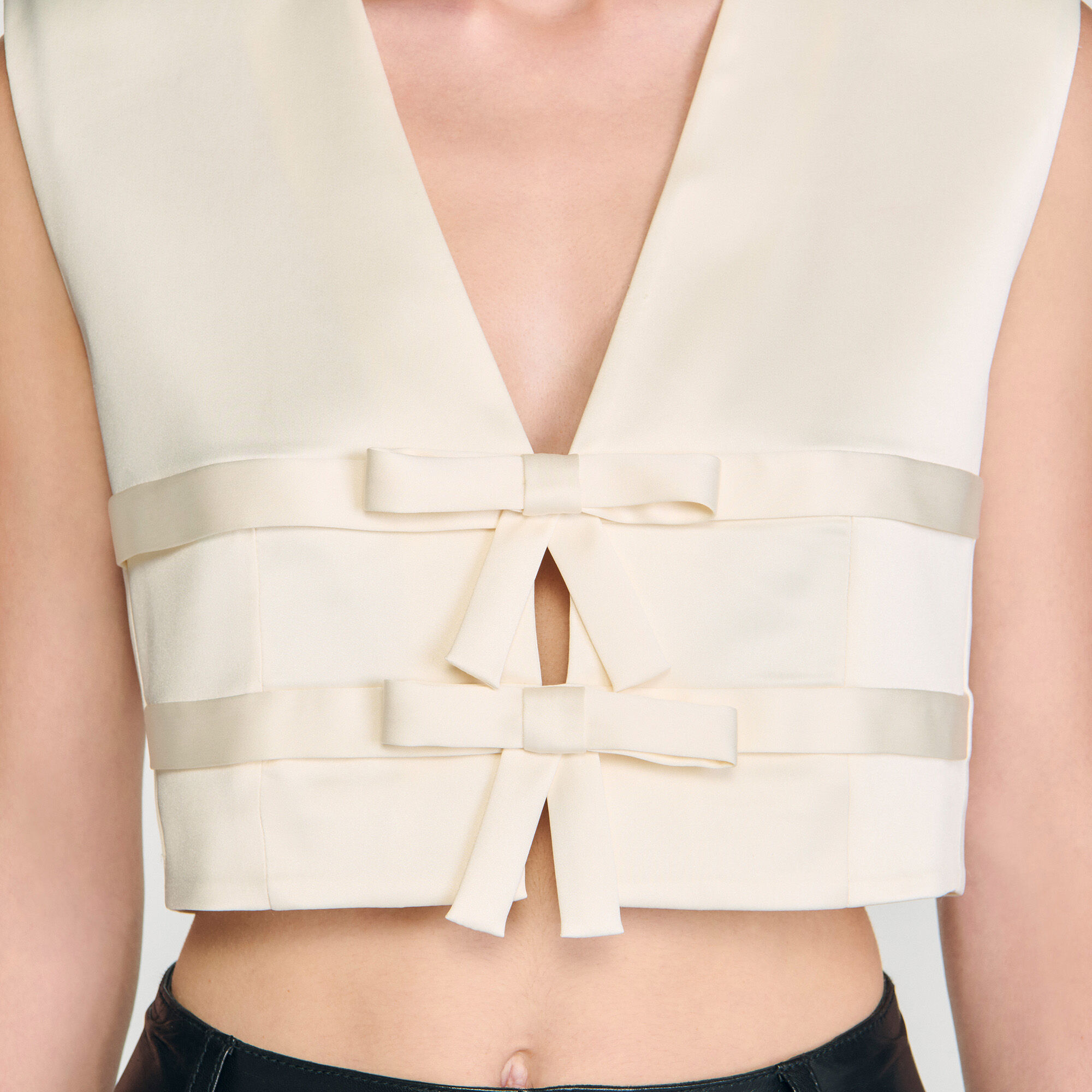 Satin crop top