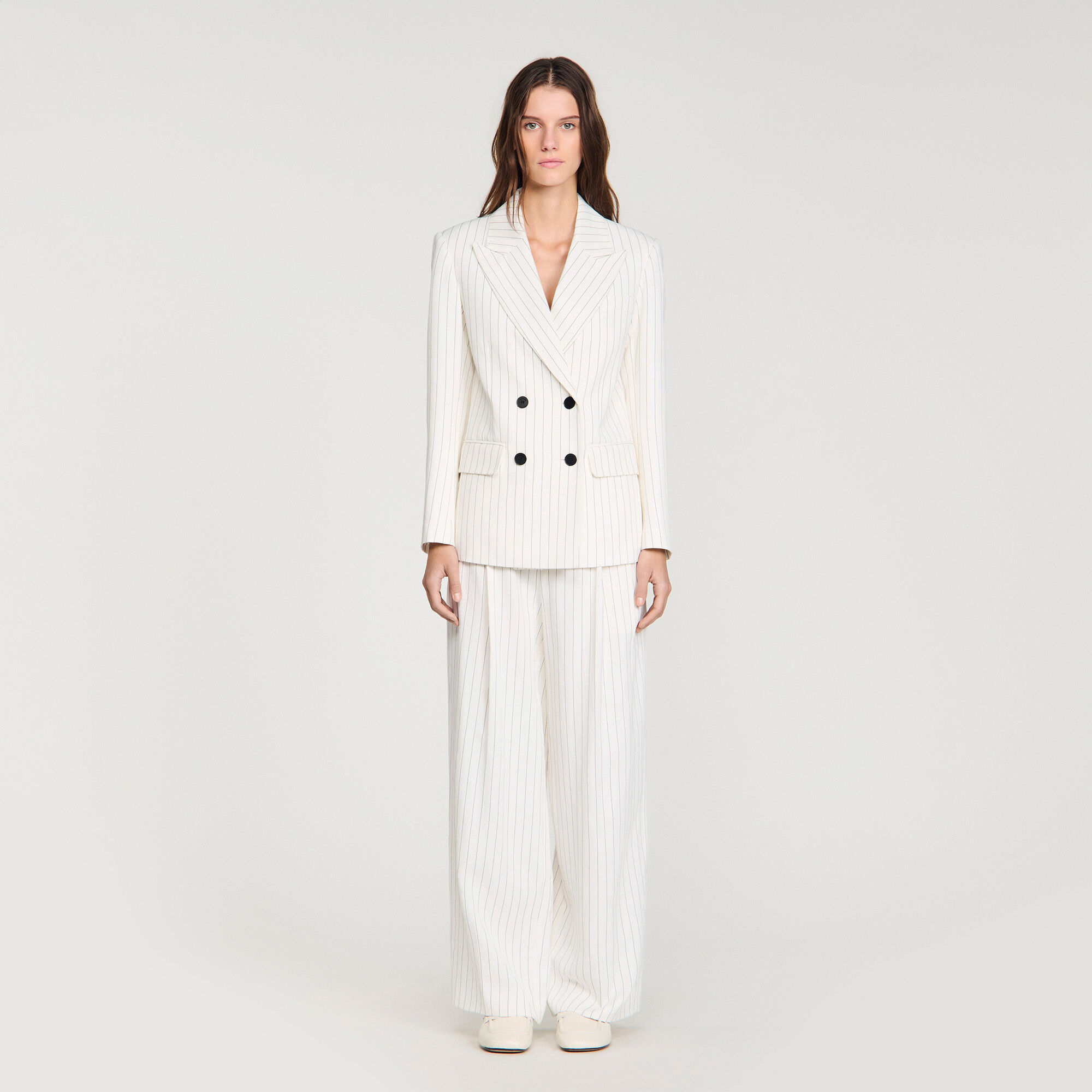 Striped tailored jacket