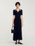 Knit maxi dress with studs