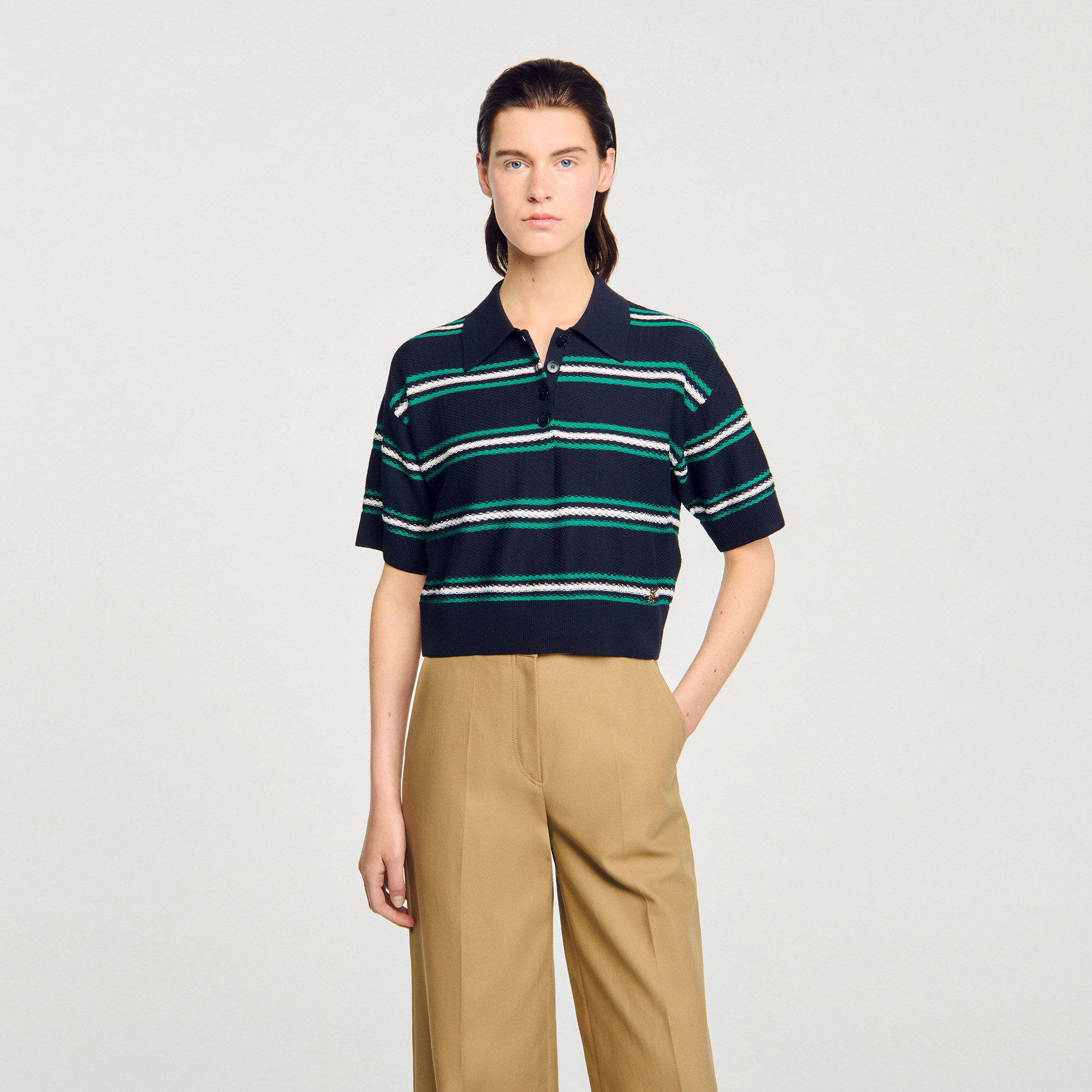 Polo-neck jumper