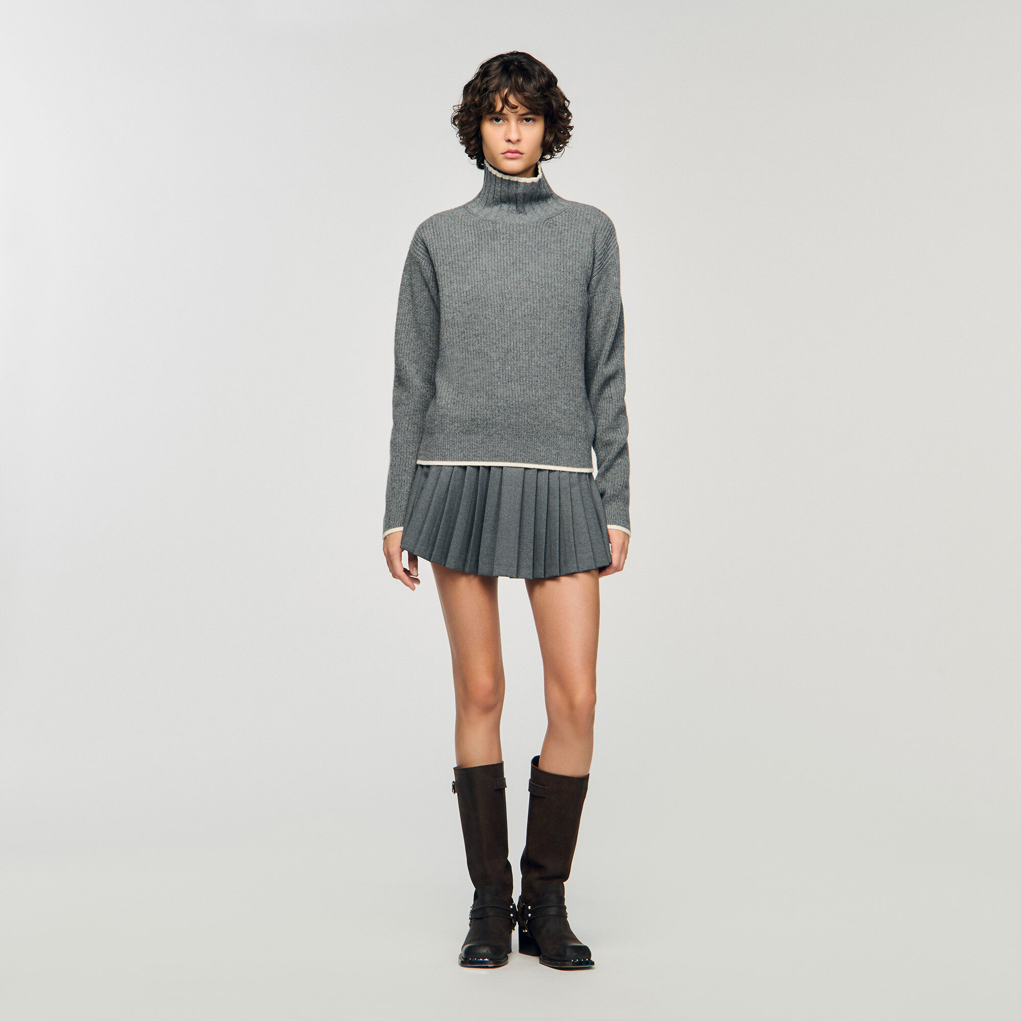 Pleated skort