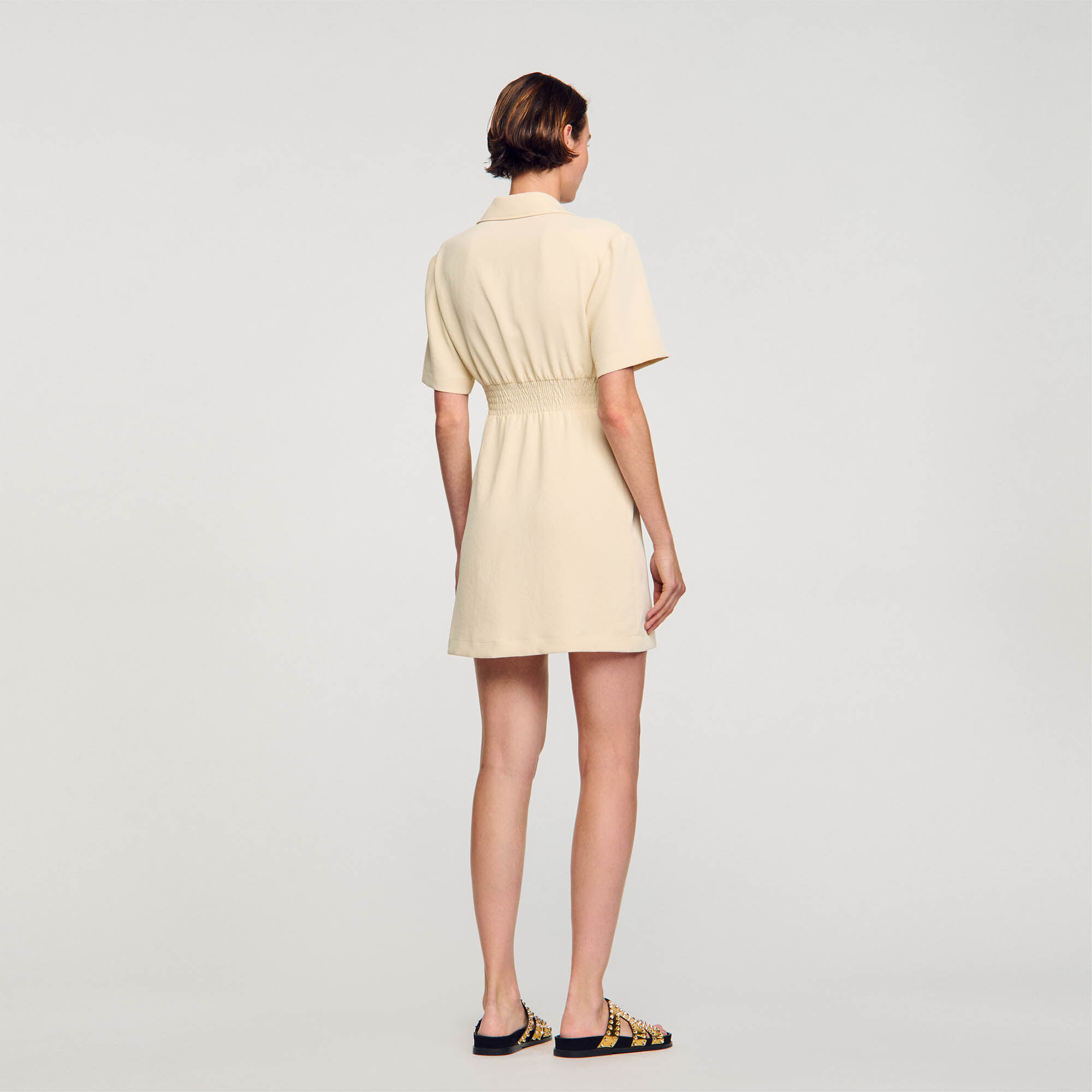 Short button-up dress